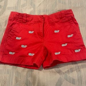 Vineyard vines girls size 4 melon colored shorts